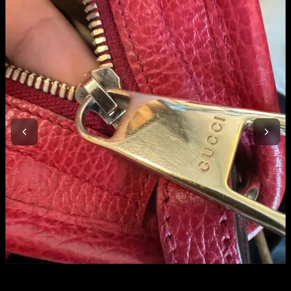 Gucci Red and Tan Crossbody Bag - Picture 6 of 8